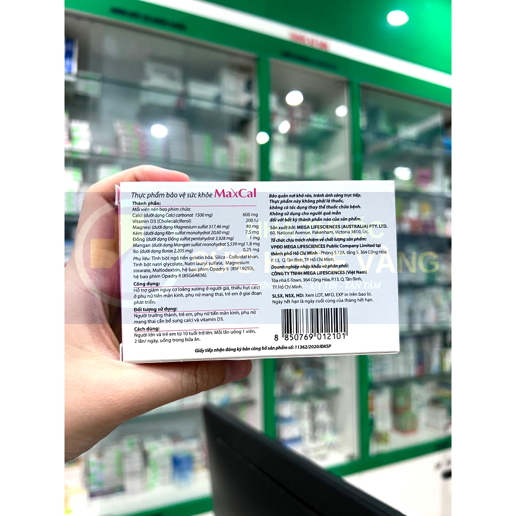 Sẵn MAXCAL - Giúp Hỗ Trợ Giảm Nguy Cơ Loãng Xương Ở Người Già, Thiếu Hụt Calci ở Phụ Nữ Tiền Mãn Kinh, Mang Thai, Trẻ Em-Hàng Ngoại Chính Hãng 3 vn 11134207 7qukw liplhlo8pc0cd8