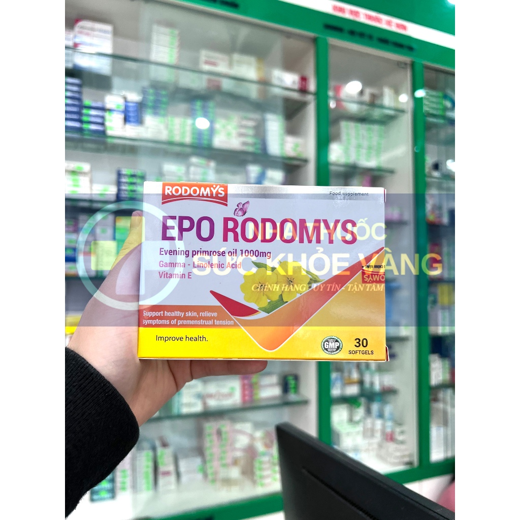 Sẵn EPO RODOMYS - Hỗ Trợ Giảm Các Vấn Đề Tiền Kinh Nguyệt (Cáu Gắt, Lo Lắng, Mệt Mỏi), Hỗ Trợ Đẹp Da (Hộp 30 viên)-Hàng Ngoại Chính Hãng 2 Sẵn EPO RODOMYS - Hỗ Trợ Giảm Các Vấn Đề Tiền Kinh Nguyệt (Cáu Gắt, Lo Lắng, Mệt Mỏi), Hỗ Trợ Đẹp Da (Hộp 30 viên)-Hàng Ngoại Chính Hãng - Ảnh 2