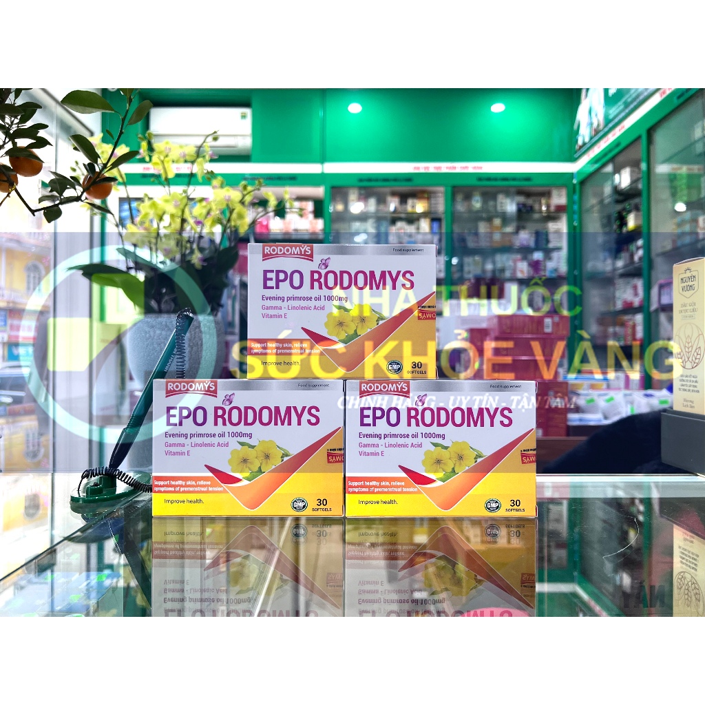Sẵn EPO RODOMYS - Hỗ Trợ Giảm Các Vấn Đề Tiền Kinh Nguyệt (Cáu Gắt, Lo Lắng, Mệt Mỏi), Hỗ Trợ Đẹp Da (Hộp 30 viên)-Hàng Ngoại Chính Hãng 4 Sẵn EPO RODOMYS - Hỗ Trợ Giảm Các Vấn Đề Tiền Kinh Nguyệt (Cáu Gắt, Lo Lắng, Mệt Mỏi), Hỗ Trợ Đẹp Da (Hộp 30 viên)-Hàng Ngoại Chính Hãng - Ảnh 4